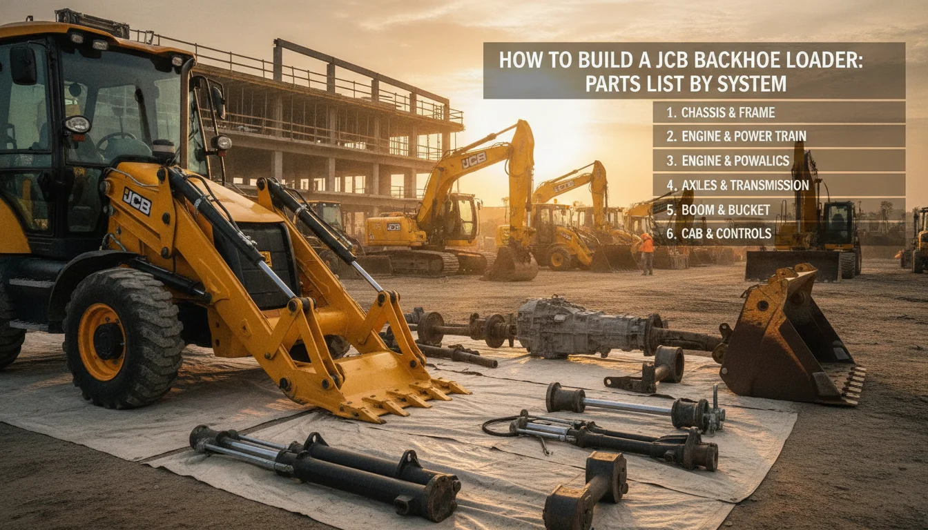 How to Build a JCB Backhoe Loader Parts List by System — illustrated overview