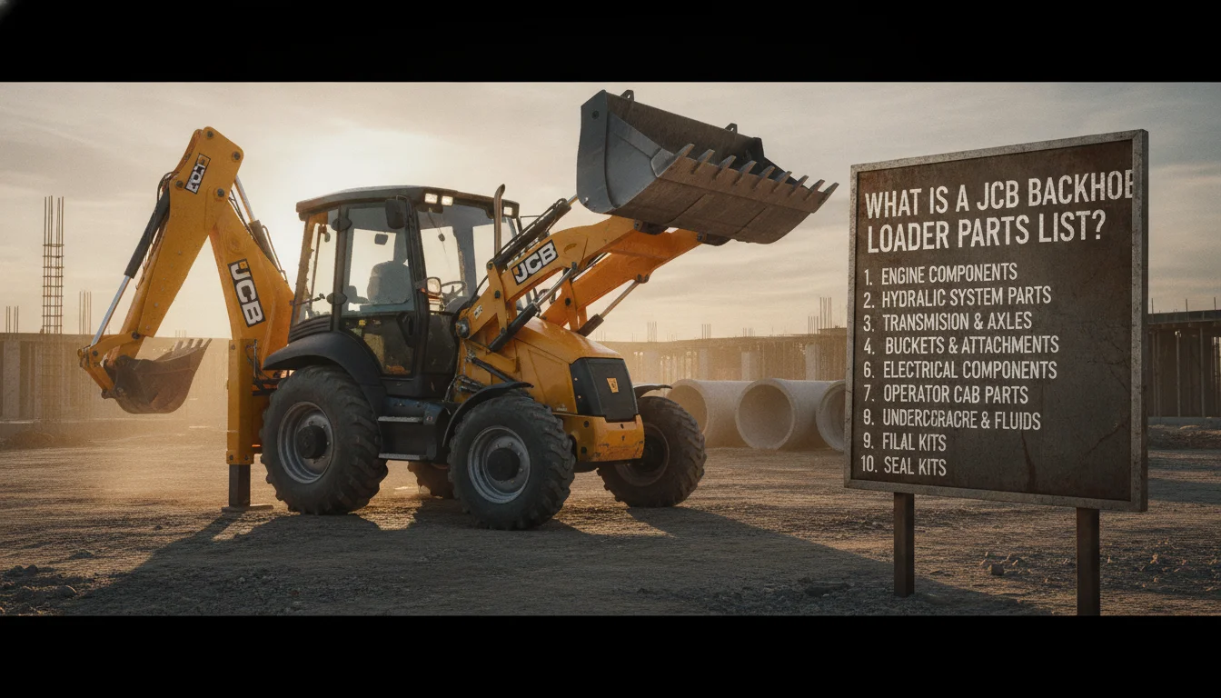 JCB Backhoe Loader Parts List: 2026 Buying Guide