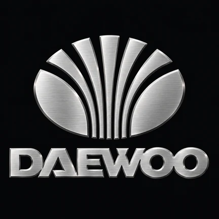 Daewoo spare parts logo — construction equipment