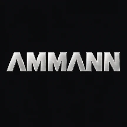 Ammann spare parts logo — road construction equipment