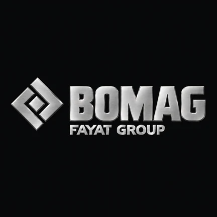 Bomag spare parts logo — compaction equipment