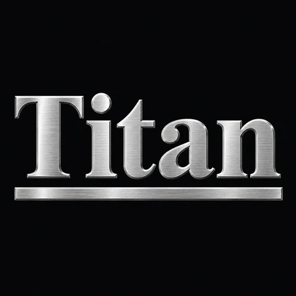 Titan spare parts logo — heavy machinery