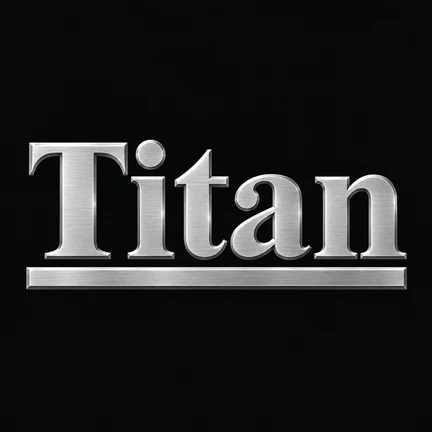 Titan spare parts logo — heavy machinery