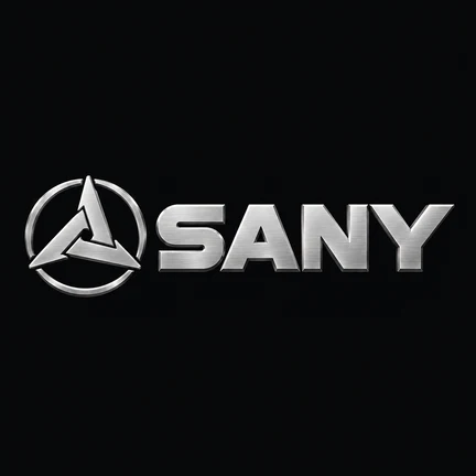 Sany spare parts logo — cranes and excavators