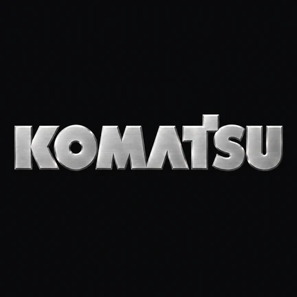 Komatsu spare parts logo — mining and construction machinery