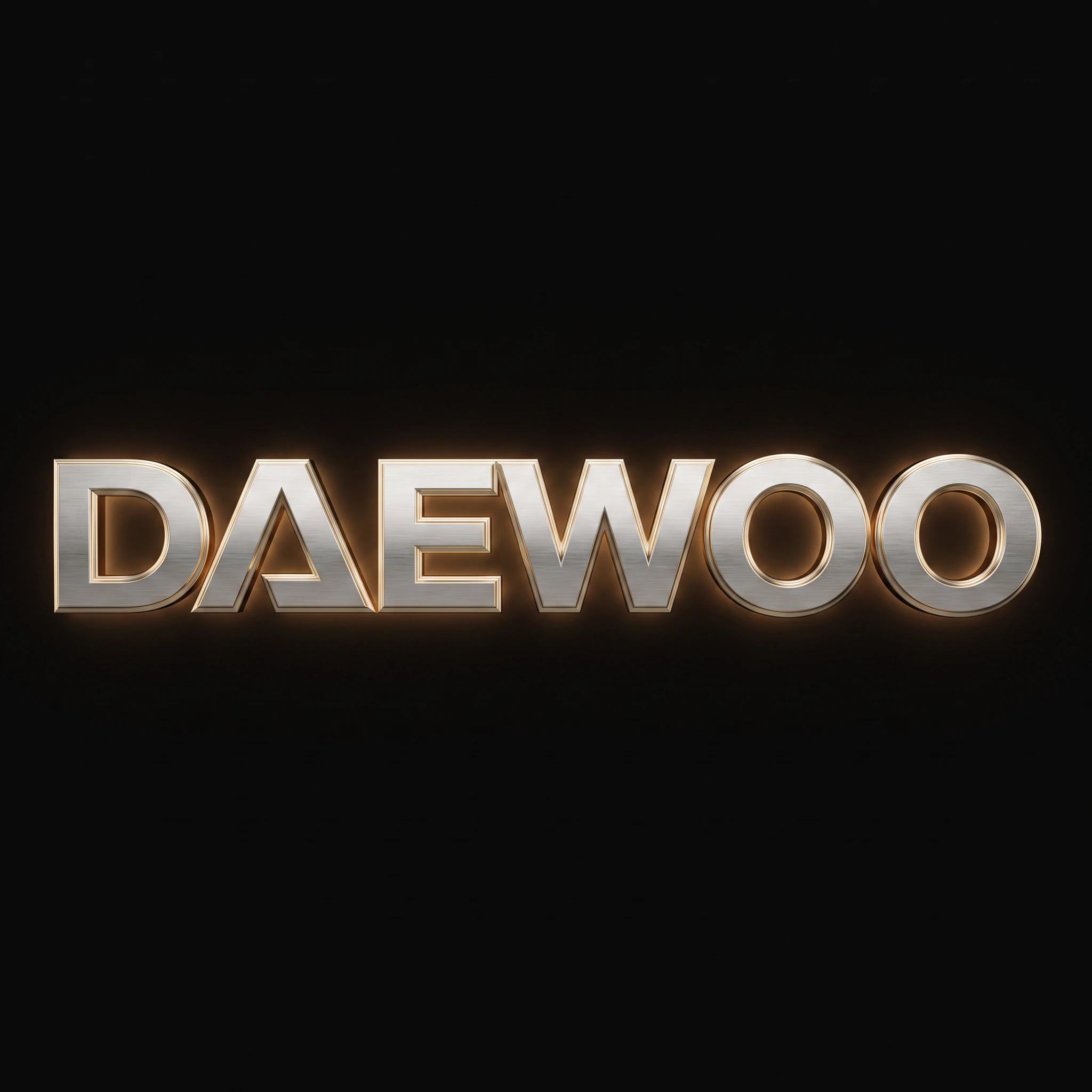 Daewoo spare parts logo — construction equipment