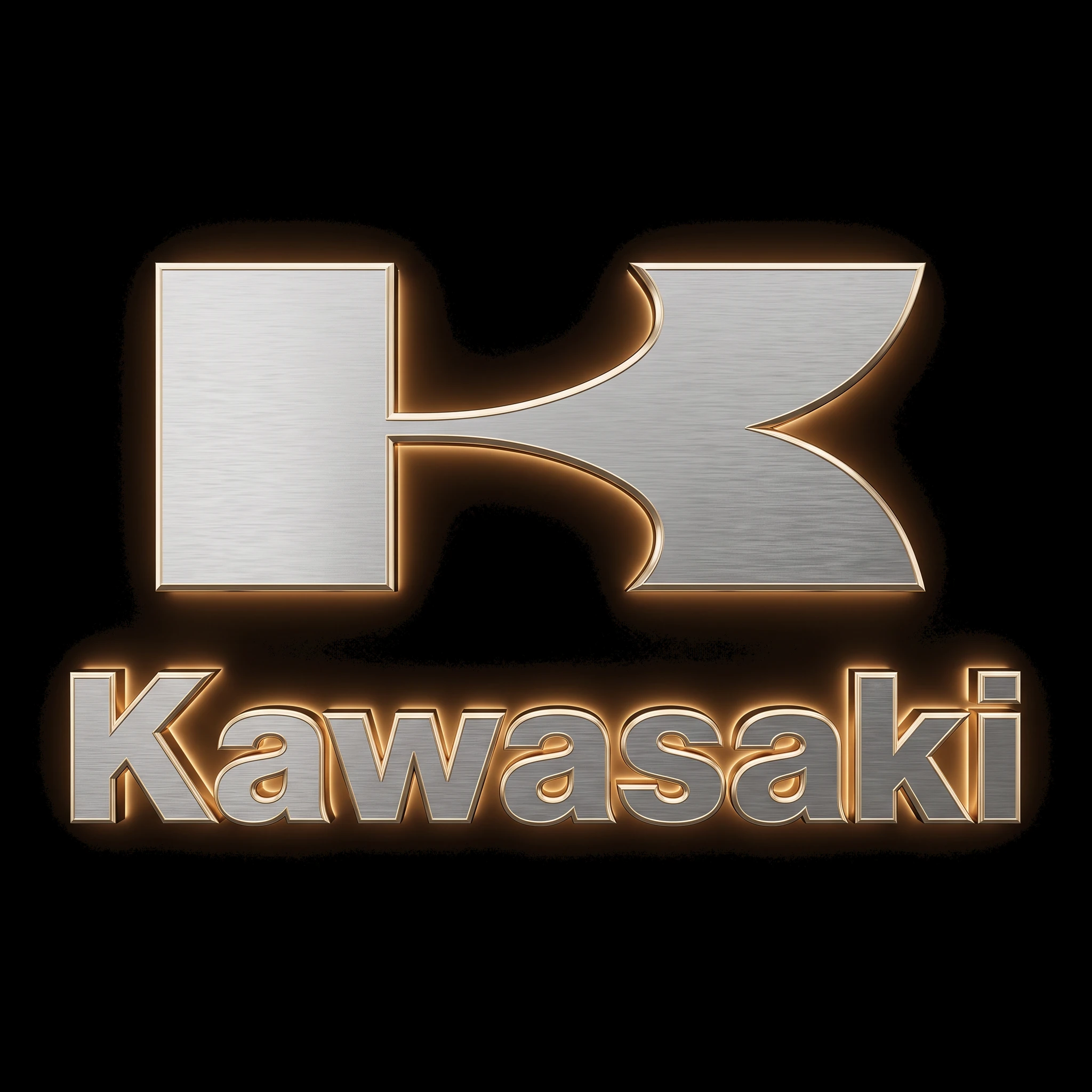 Kawasaki spare parts logo — hydraulic excavators