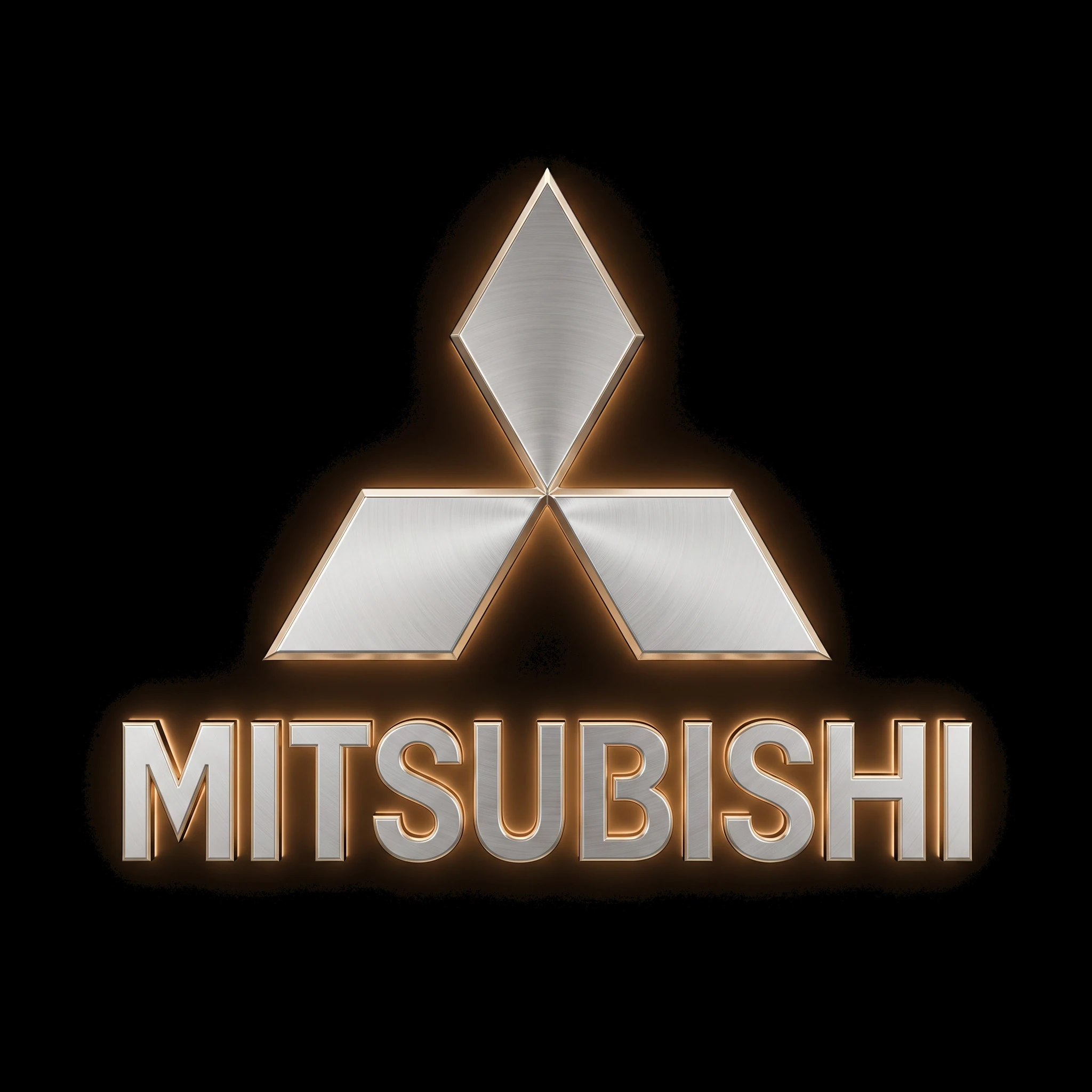 Mitsubishi spare parts logo — forklifts and machinery