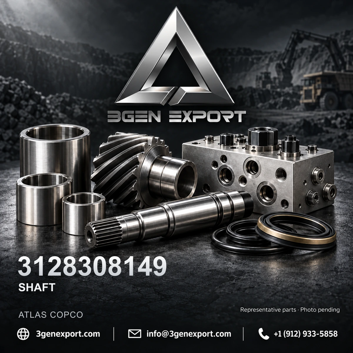 3128308149 Shaft Atlas Copco