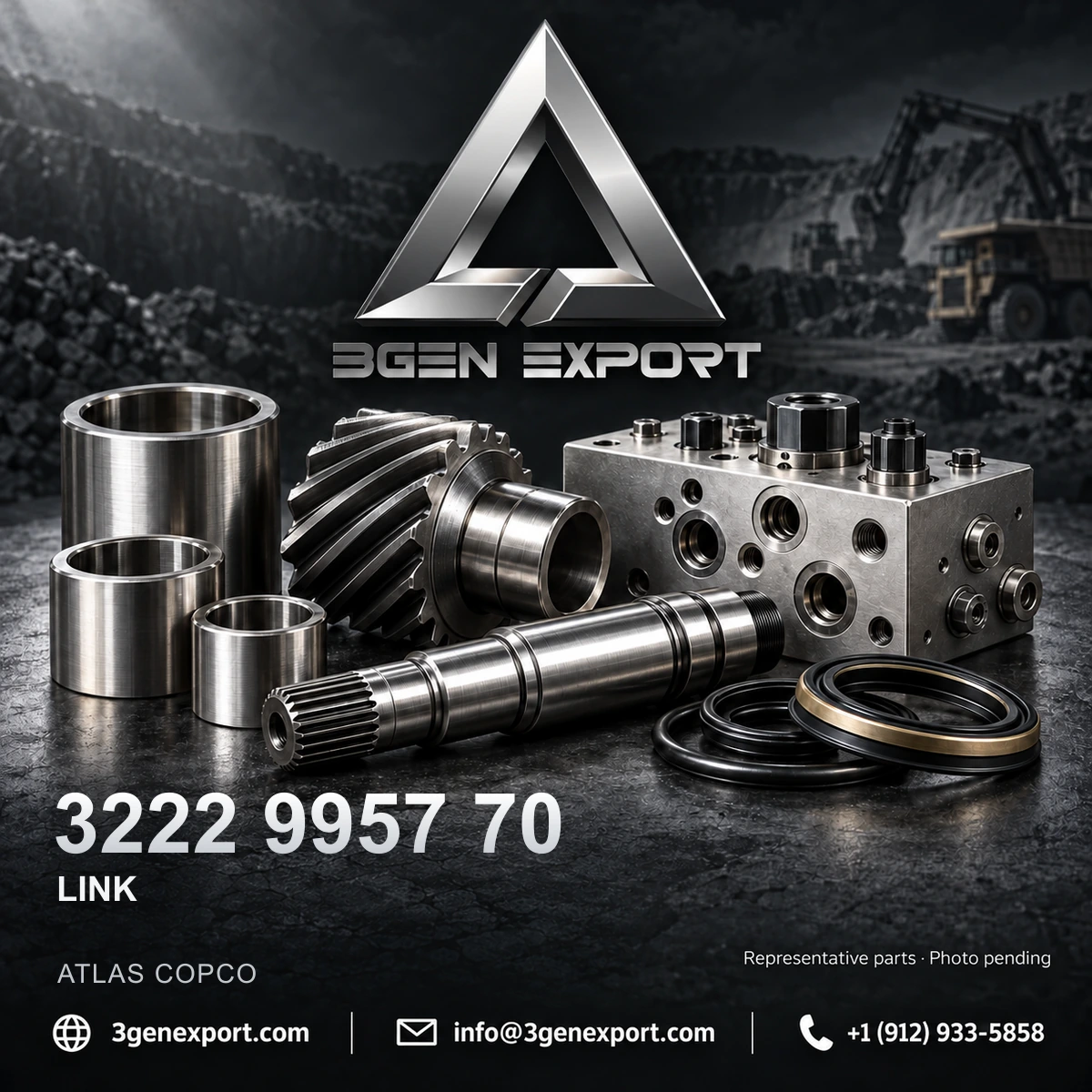 3222995770, 3222 9957 70 Link Atlas Copco
