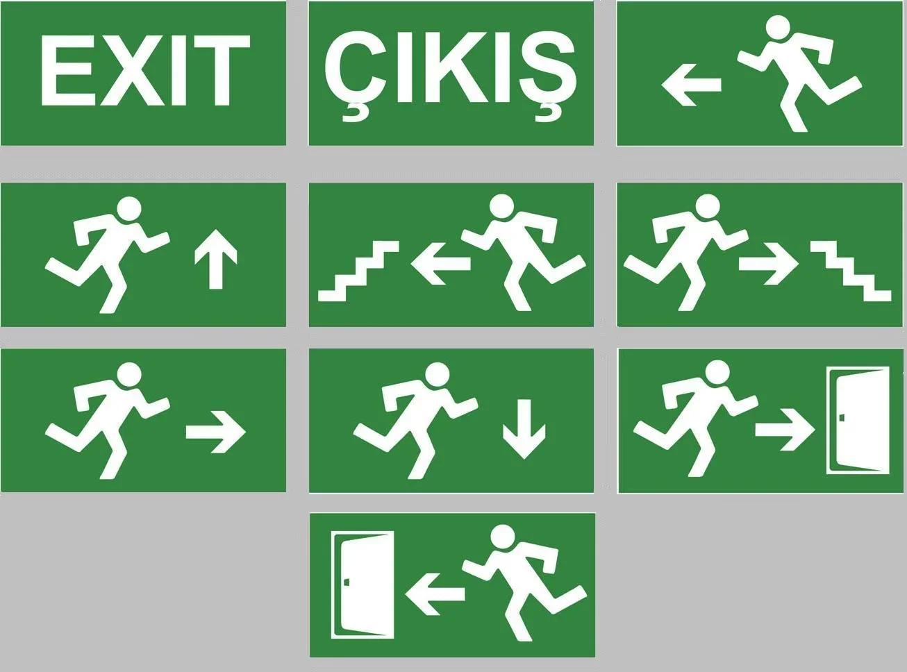 Photoluminescent Wayfinding Signs