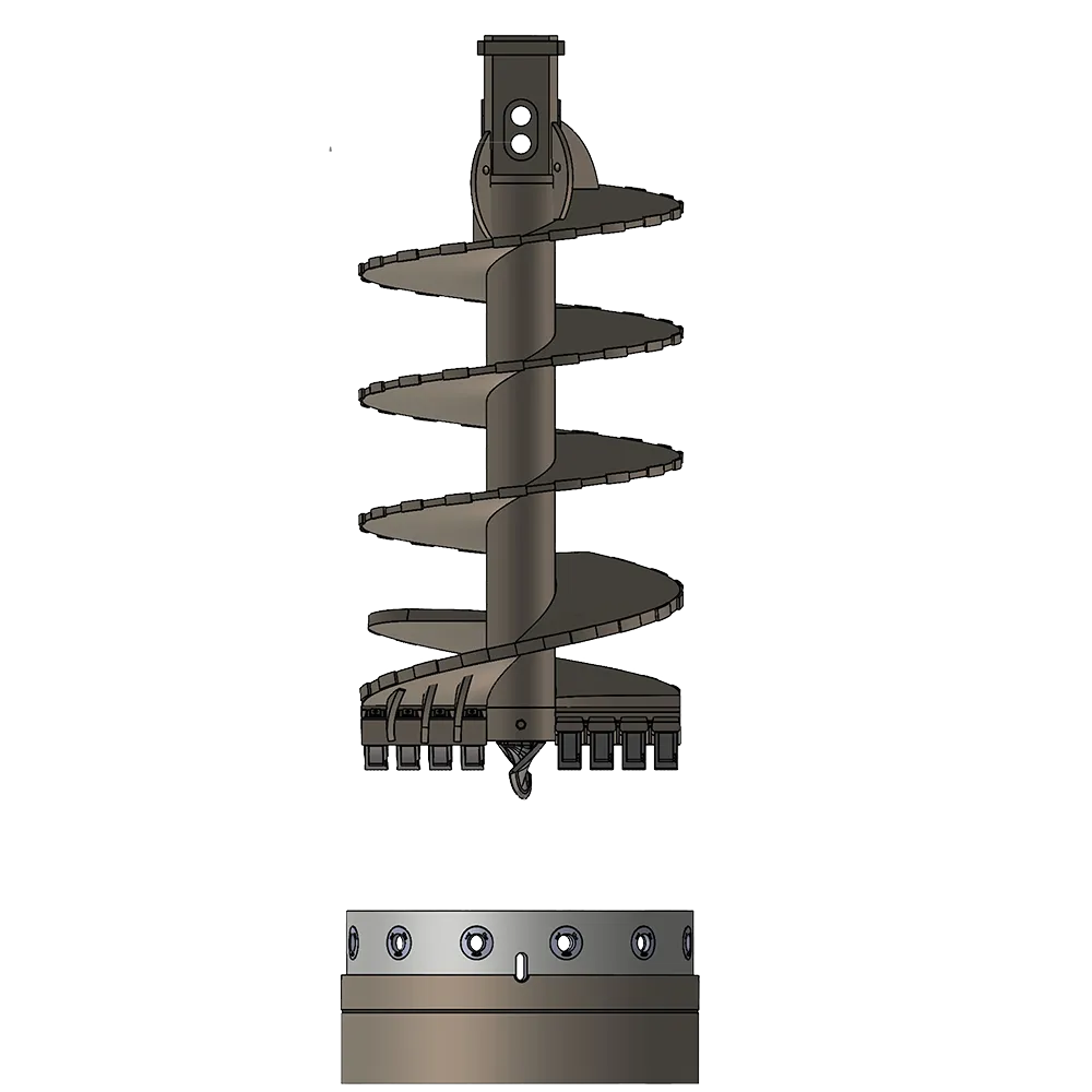 BORED PILE DOUBLE CUT SOIL AUGER
