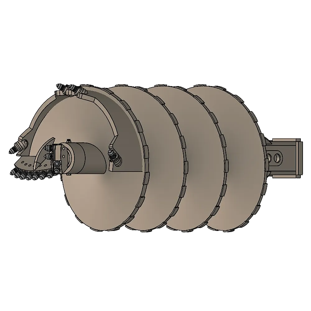 BORED PILE SINGLE CUT ROCK AUGER image 3
