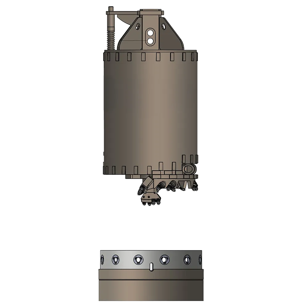 BORED PILE SINGLE CUT ROCK BUCKET