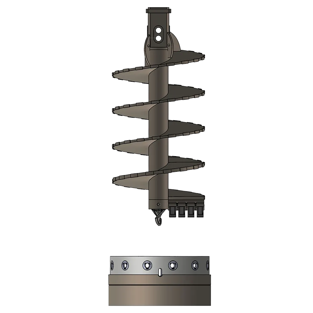 BORED PILE SINGLE CUT SOIL AUGER